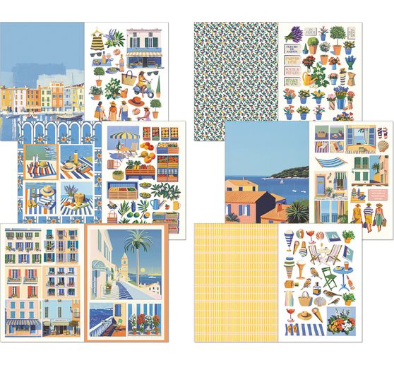 Junk Journal & Ephemera Book "Riviera Dream"