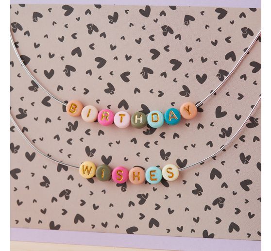 VBS Letter beads "Glamour"