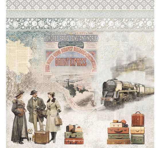 Scrapbook paper "Eastern Journey"