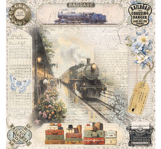Scrapbook paper "Eastern Journey"
