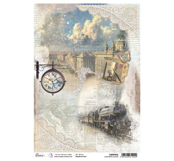 Motyw papier ryżowy "Eastern Journey - Continental Routes"