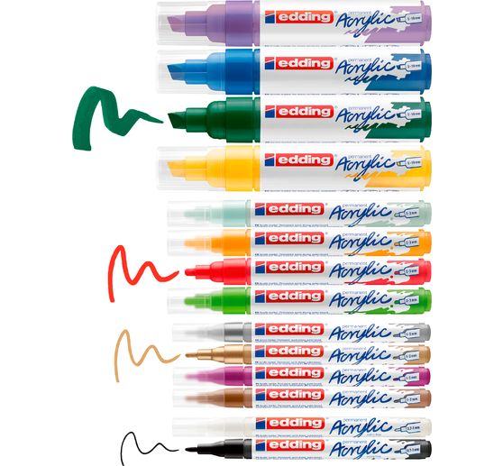 edding Acrylic "Acrylic Marker Creative Set", zestaw 14 sztuk