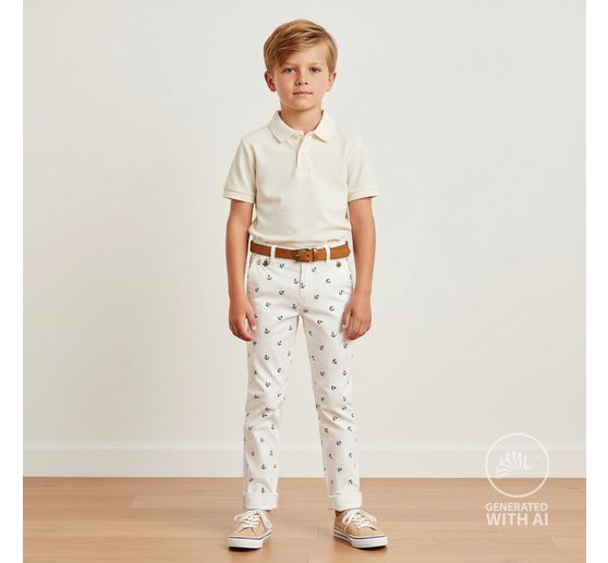 Cotton poplin fabric "Anchor"