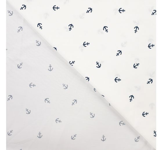 Cotton poplin fabric "Anchor"