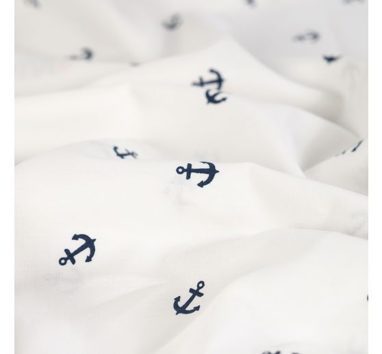 Cotton poplin fabric "Anchor"