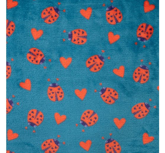 Fleece fabric "Ladybug"