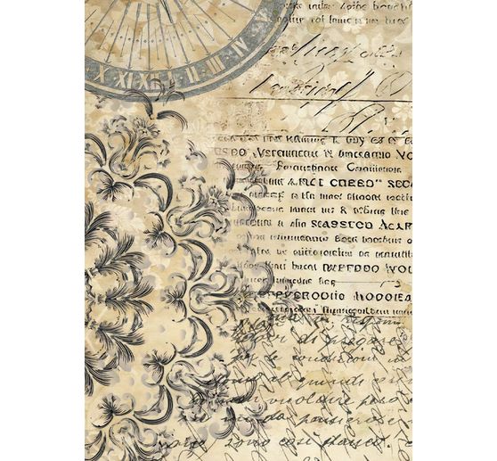 Motyw papieru ryżowego backgrounds "Ogrody czasu", zestaw 8 sztuk