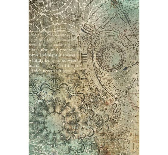 Motyw papieru ryżowego backgrounds "Ogrody czasu", zestaw 8 sztuk