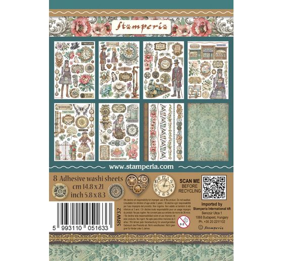 Washi Pad "Gardens of Time"