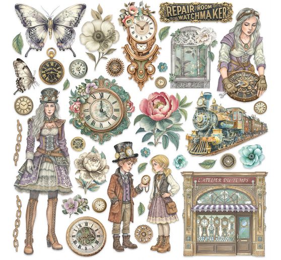 Blok do scrapbooking "Gardens of Time"