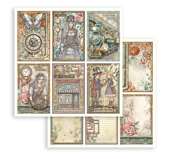 Blok do scrapbooking "Gardens of Time"