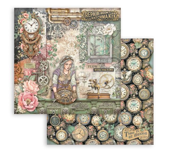 Blok do scrapbooking "Gardens of Time"