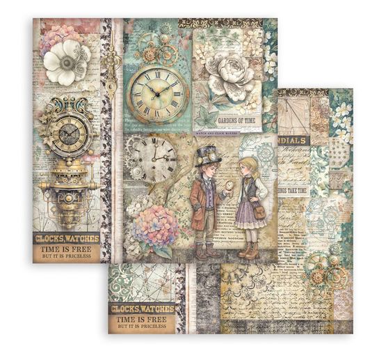 Blok do scrapbooking "Gardens of Time"