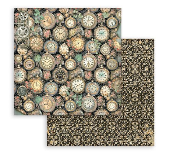 Blok do scrapbooking "Gardens of Time Backgrounds"