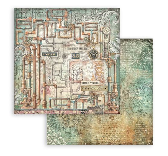 Blok do scrapbooking "Gardens of Time Backgrounds"