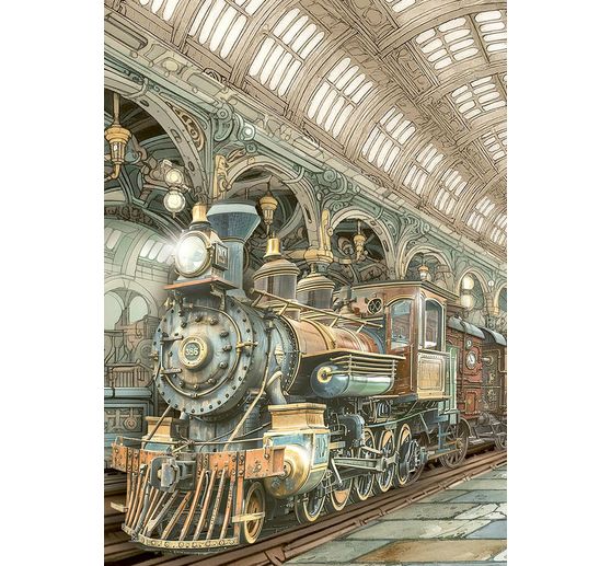 Motyw papier ryżowy asortyment "Ogrody czasu", zestaw 8 sztuk