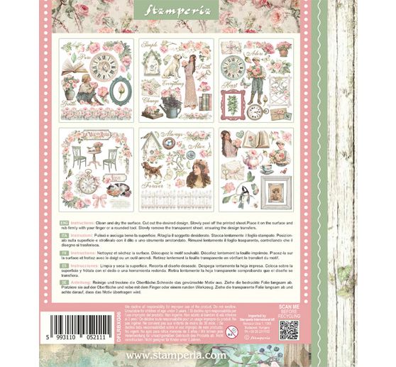 XL Rub On assortment "House of Roses"