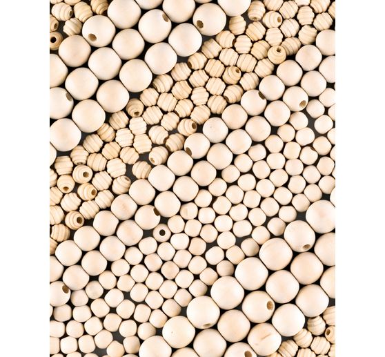 Drewniane koraliki Jumbo Pack "Natural"