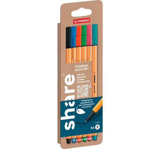 share Fineliner, set of 6