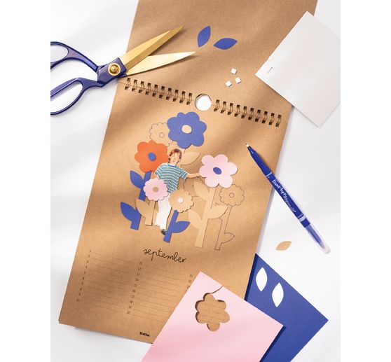 Kalendarz zdjęć DIY "Kraft"
