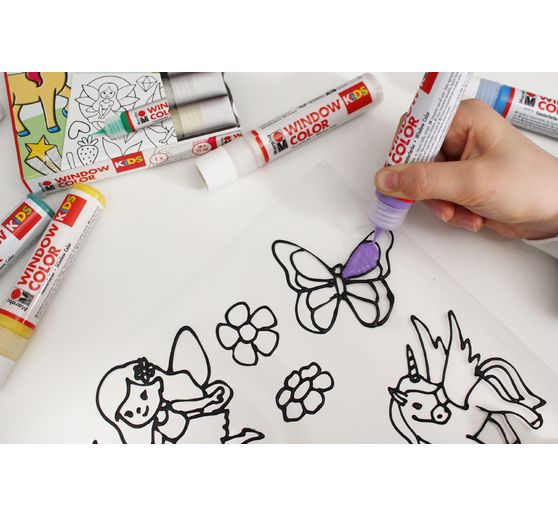 KiDS Window Color "Glitter Fairy", 10 x 25 ml