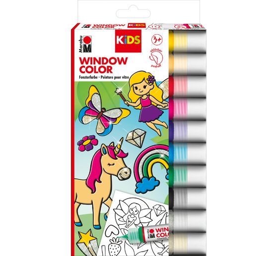 KiDS Window Color "Glitter Fairy", 10 x 25 ml