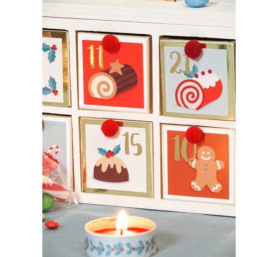 Sticker z cyframi adwentowymi "Christmas Bakery"