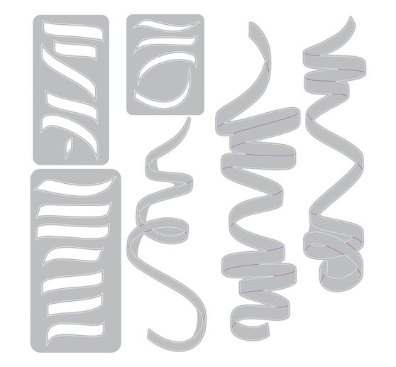 Sizzix Thinlits Wykrojnik do papieru "Celebration Streamers by Tim Holtz"