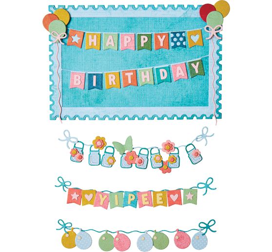 Sizzix Thinlits Wykrojnik do papieru "All about Banners"