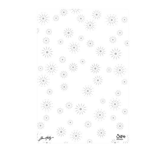 Sizzix A5 Embossing template "Sparkle Stars by Tim Holtz"