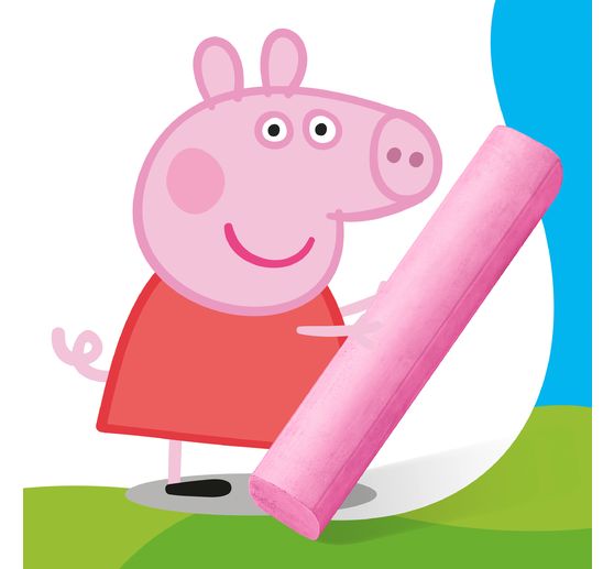 Noris junior pavement chalk "Peppa Pig", 6 colours