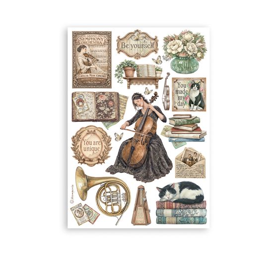 Washi Pad Stamperia "Symphony"