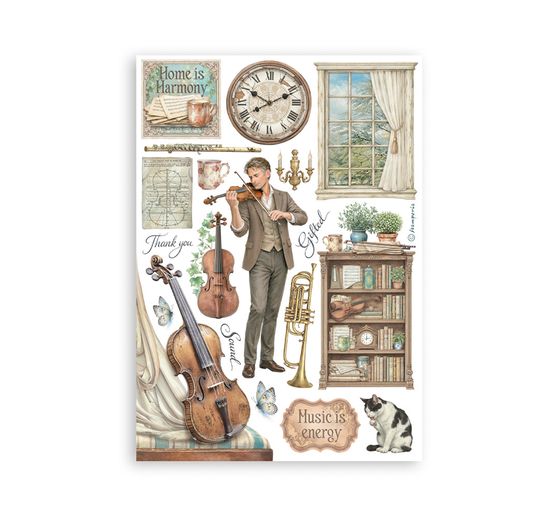 Washi Pad Stamperia "Symphony"