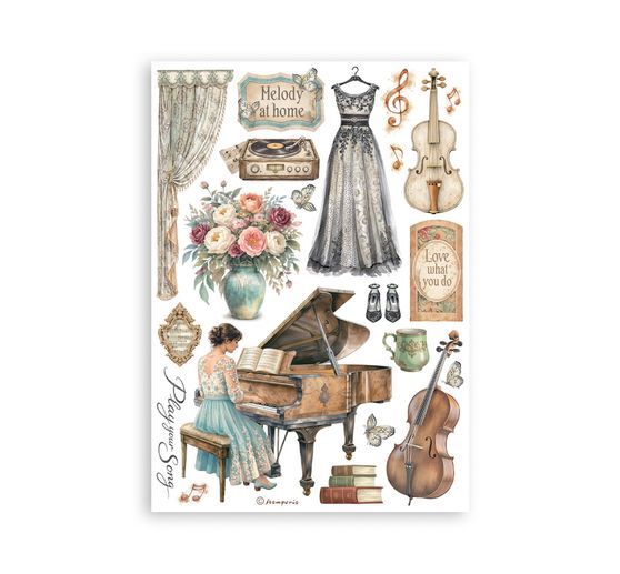 Washi Pad Stamperia "Symphony"