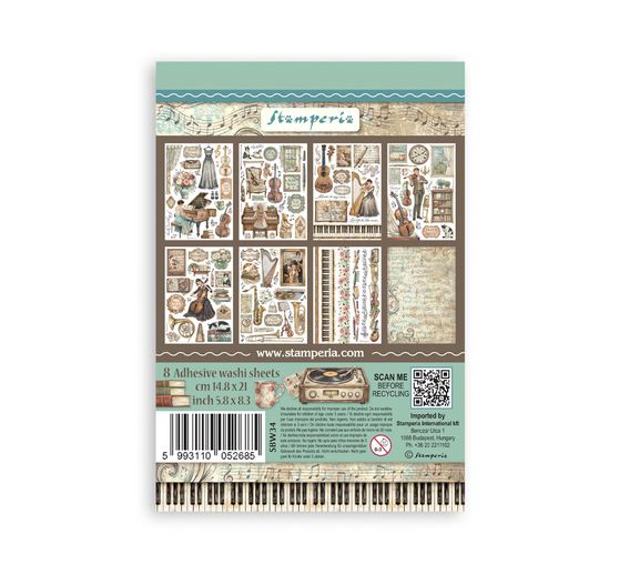 Washi Pad Stamperia "Symphony"