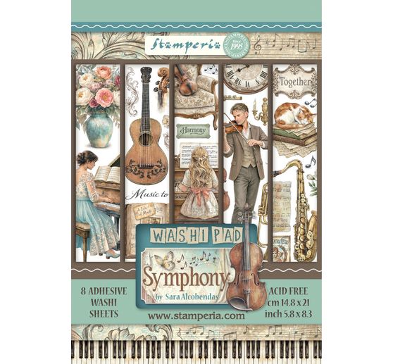 Washi Pad Stamperia "Symphony"
