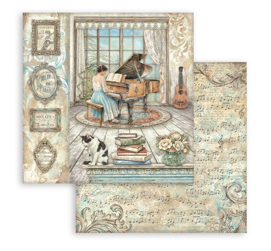 Blok do scrapbooking Stamperia "Symphony"