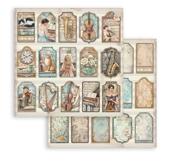 Blok do scrapbooking Stamperia "Symphony"