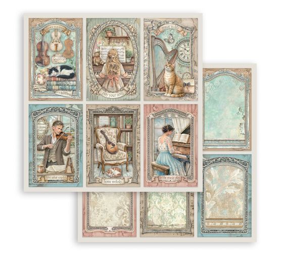 Blok do scrapbooking Stamperia "Symphony"