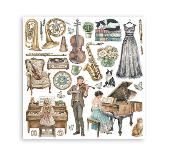 Blok do scrapbooking Stamperia "Symphony"