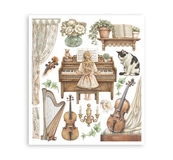 Stamperia XL Rub On assortment "Symphony"