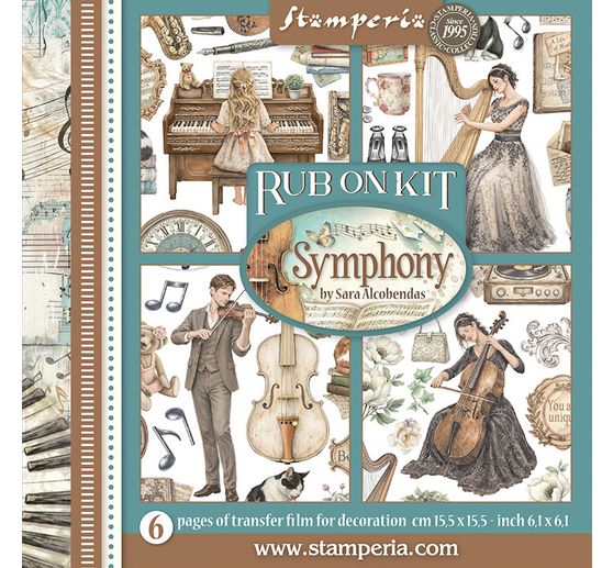 Rub On asortyment Stamperia "Symphony"