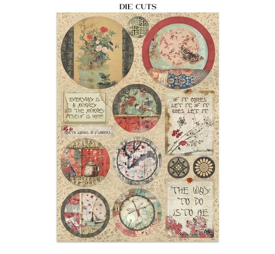 A5 Junk Journal Focus Points Stamperia "Oriental Garden"