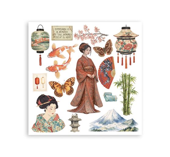 Stamperia Rub On assortment "Oriental Garden"
