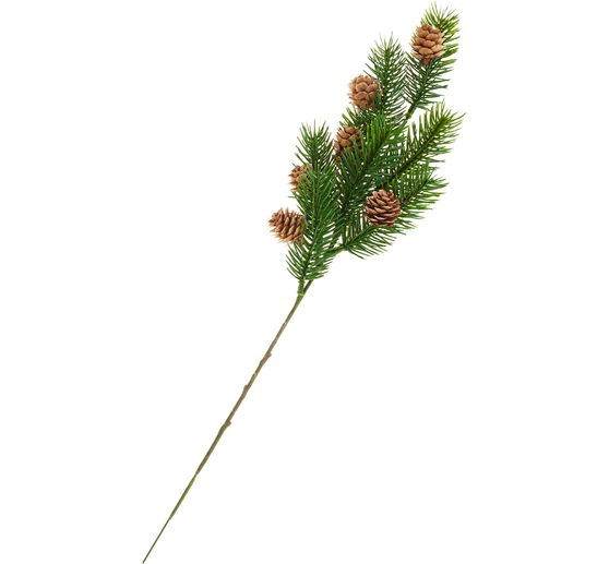 Gałązka jodły z szyszkami, 38 cm