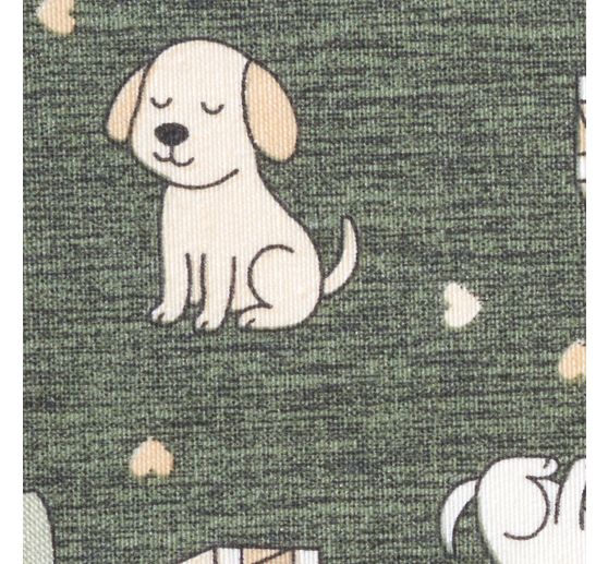 Decoration fabric linen optics "Doggy"
