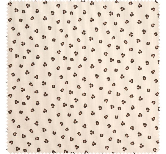 Rib jersey fabric "Leopard Sand"