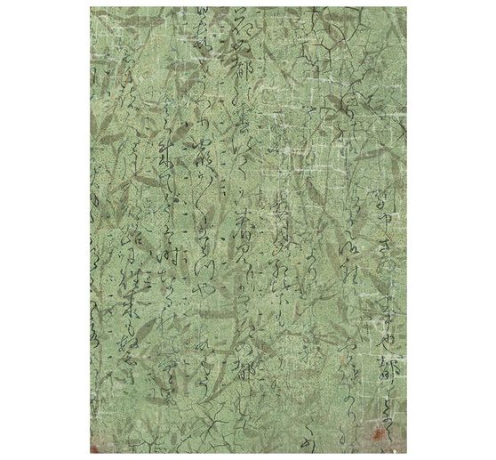 Stamperia Motif straw silk backgrounds "Oriental Garden", DIN A6, set of 8