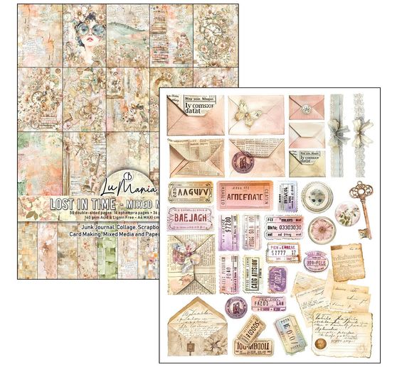 Mixed Media Book Ciao Bella "Lost in Time"