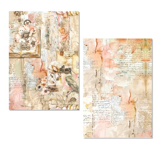 Motyw papier ryżowy asortyment Ciao Bella "Lost in Time", zestaw 8 sztuk